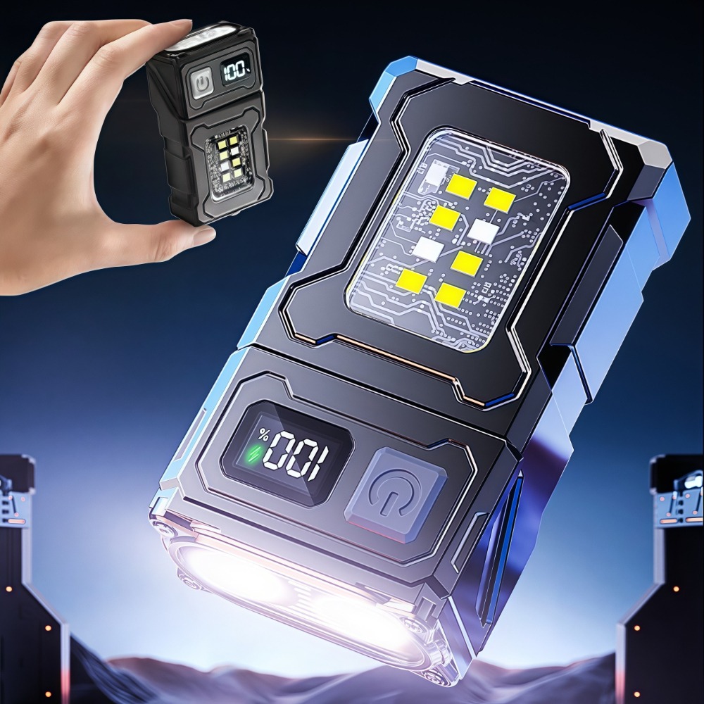 Keychain Flashlight - Mini Torcia LED Ricaricabile con Clip