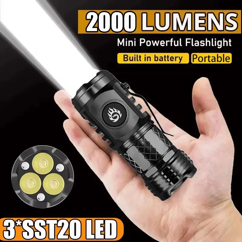 Keychain Flashlight - Torcia Tattica ad Alta Potenza 3LED