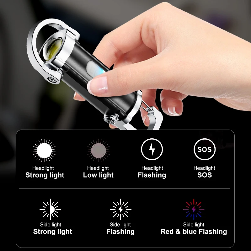 Potente torcia a LED EDC porta - Keychain Flashlight recensione e prezzo